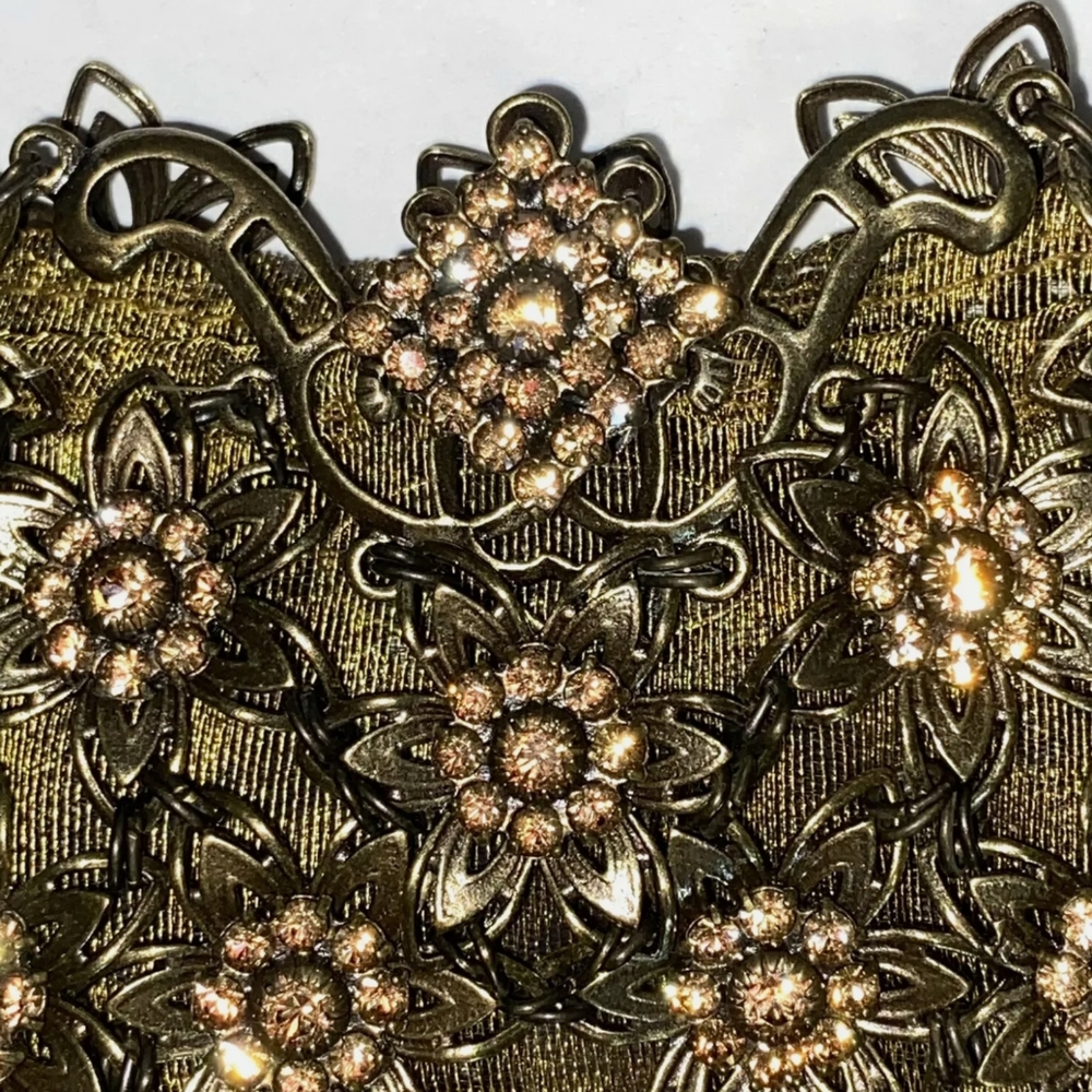 KENNY MA Petite Bronze Metal purse - Picture 3 of 7